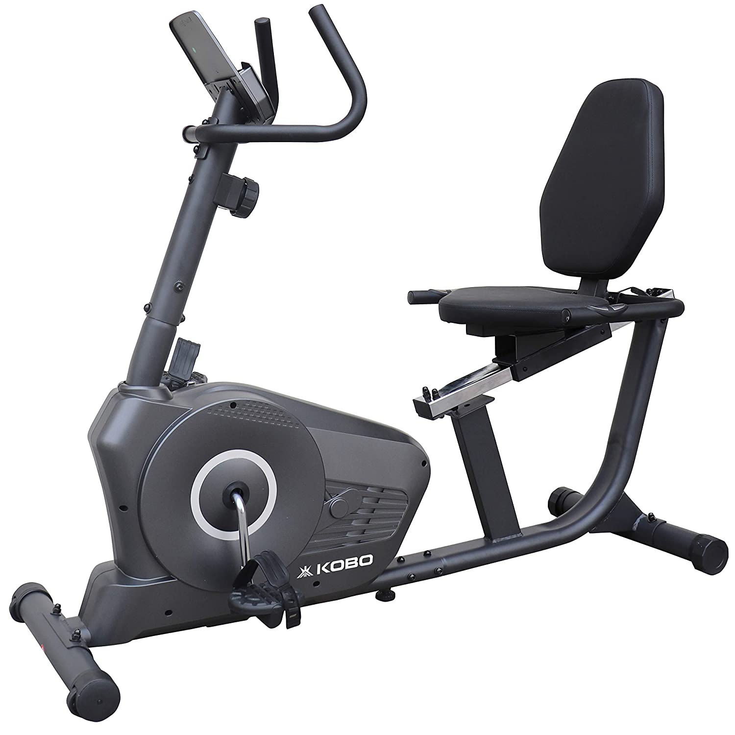Recumbent gym bike with Back Support