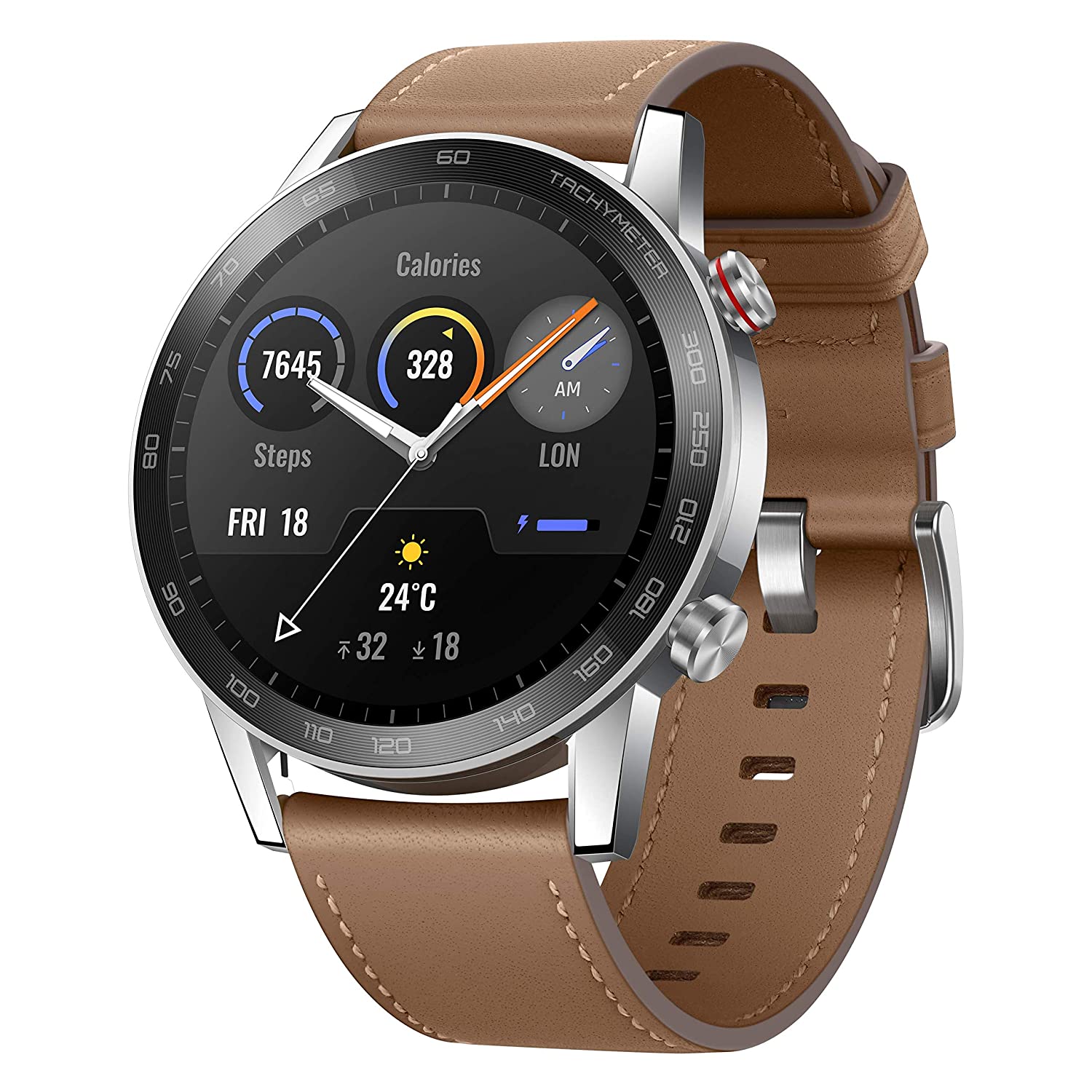 HONOR Magic Watch 2 46mm, Flax Brown budget smartwatch around 12,000 in India