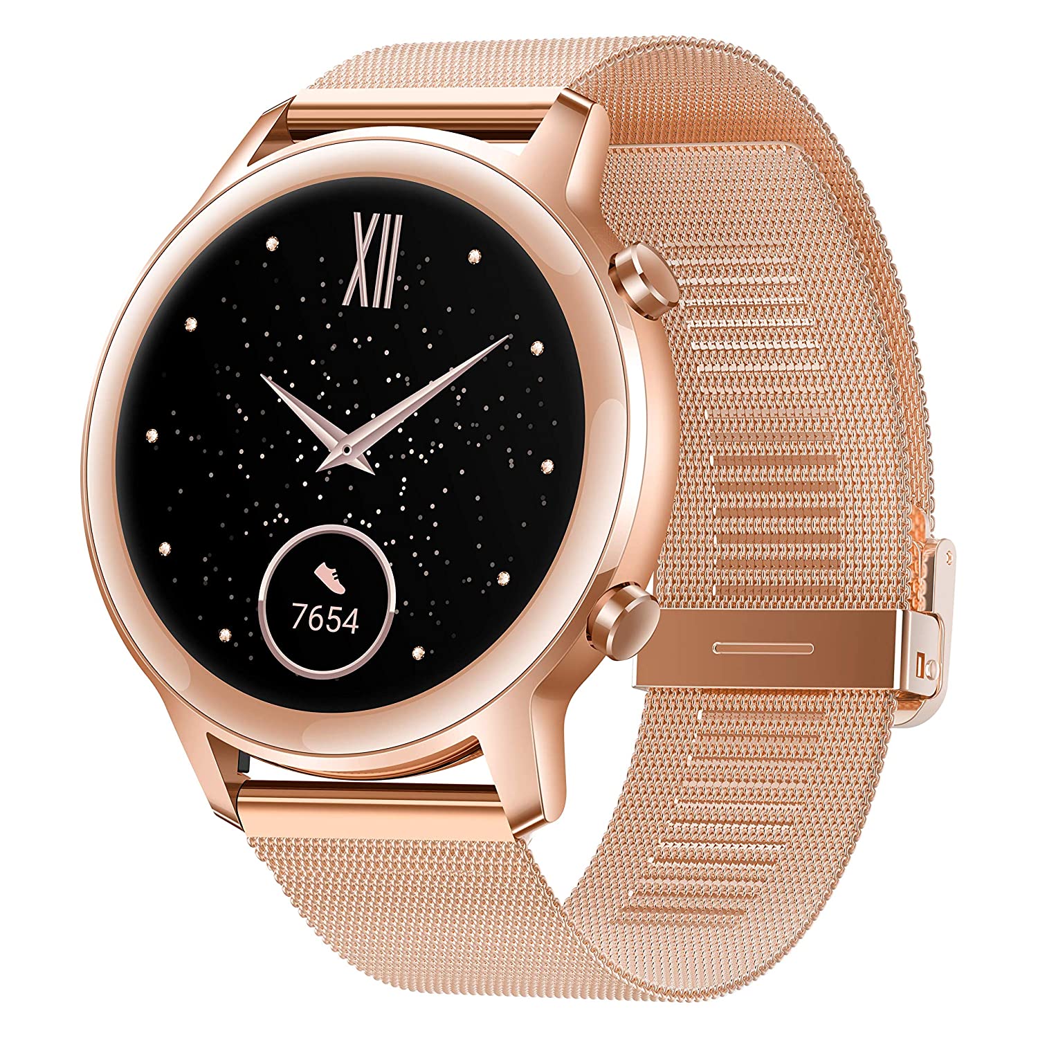 HONOR Magic Watch 2 smaller version 42 mm, Sakura Gold -the best budget smartwatch if your budget is under 10,000