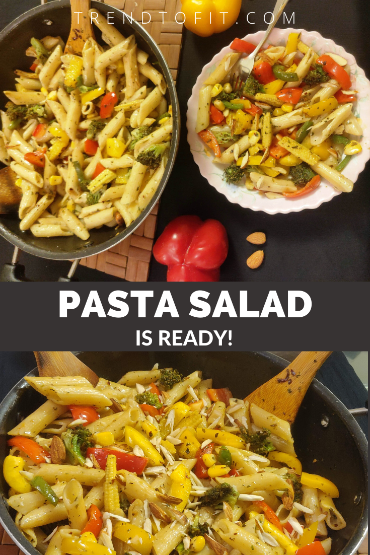 pasta salad is ready