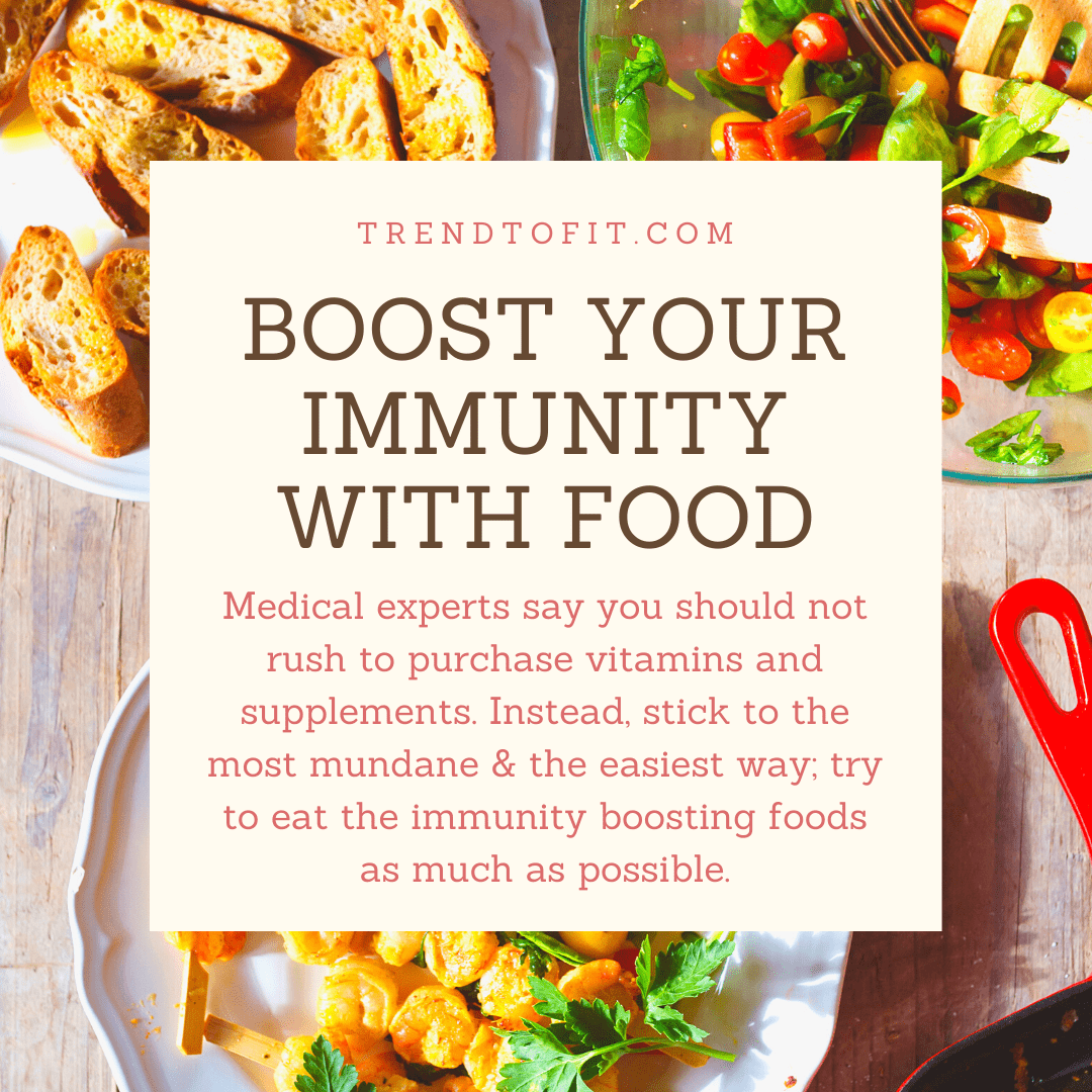 Build up your immune system strong with immunity boosting foods safely at home