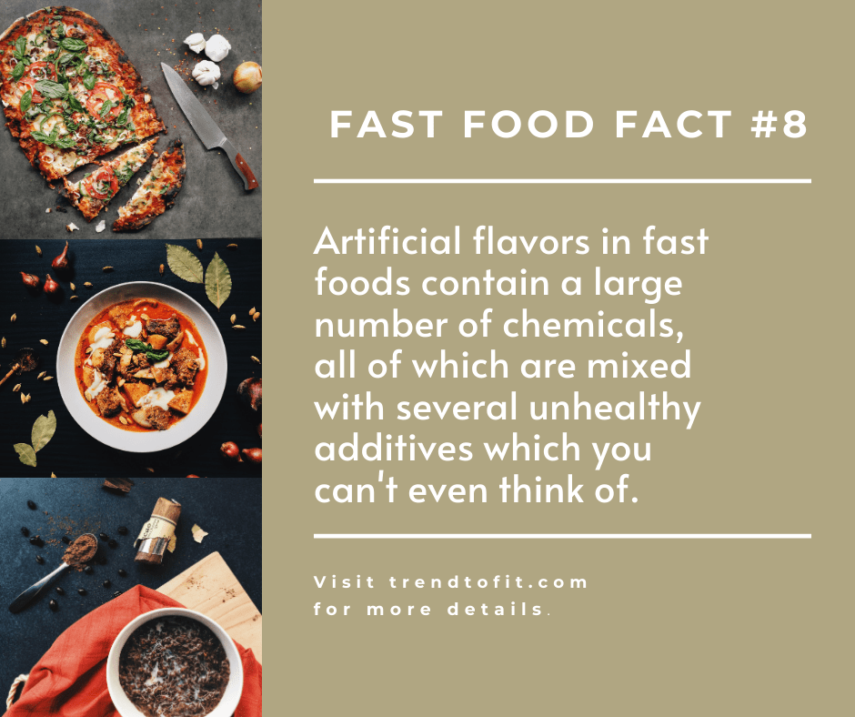 fast foods are unhealthy because of their artificial flavors