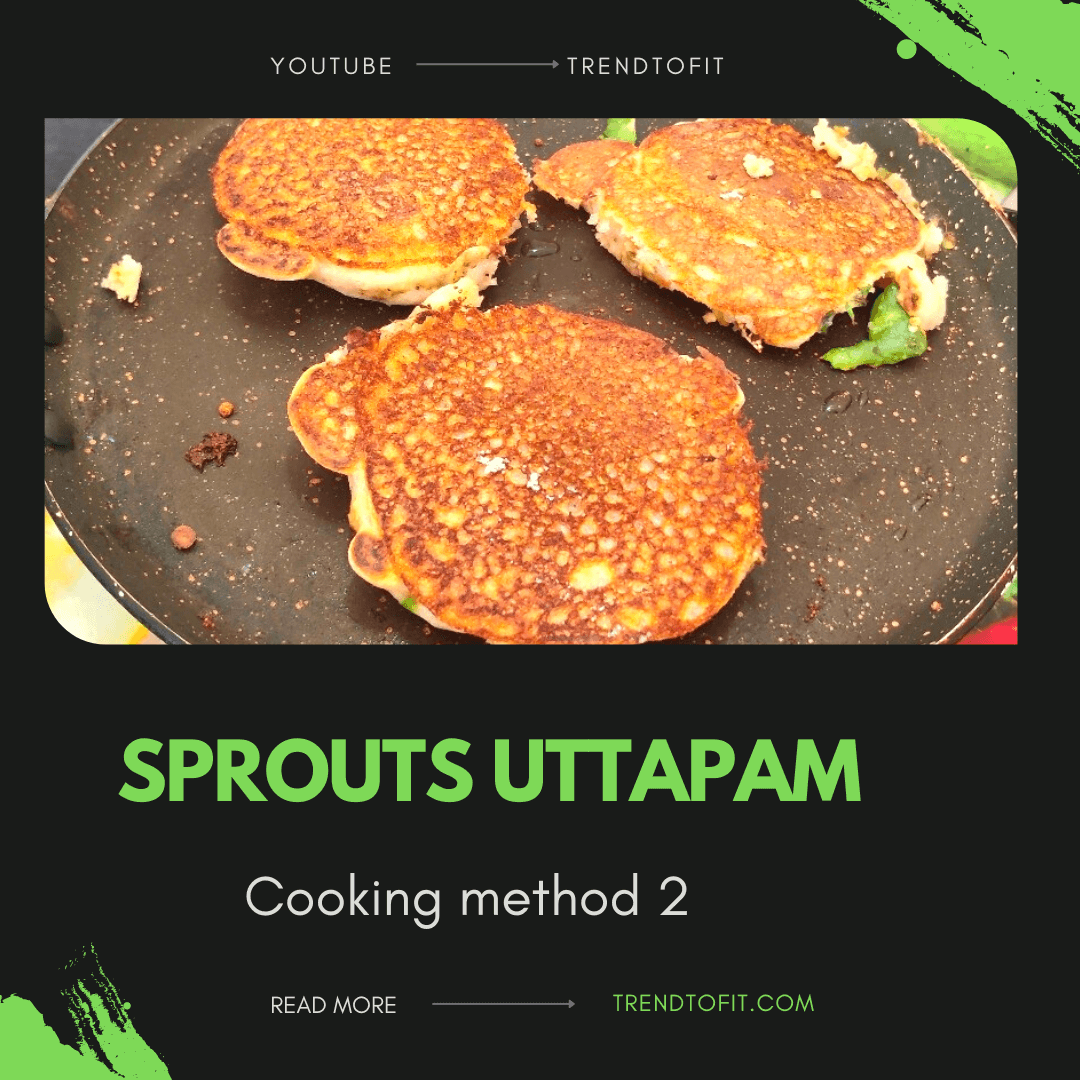 sprouts uttapam recipe cooking method 2