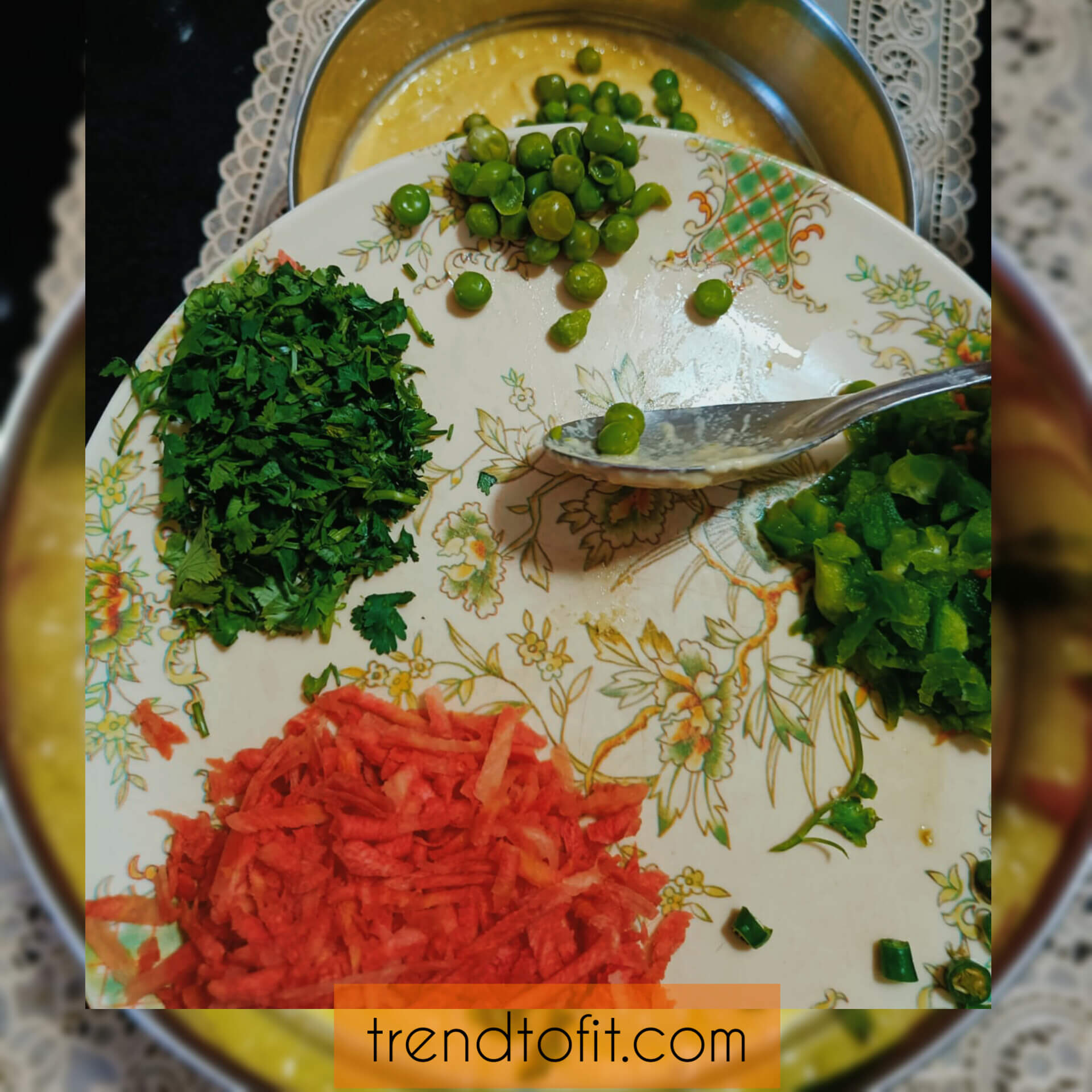 mix veggies in moong dal snack