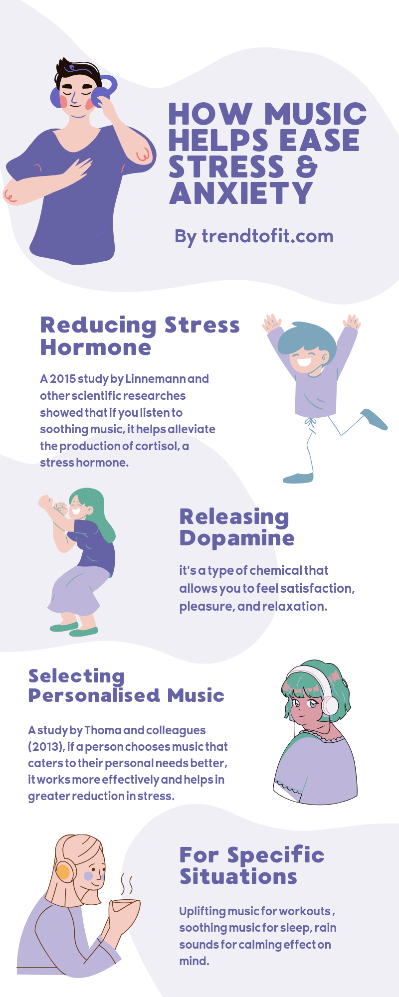 benefits of music to reduce anxiety, stress and improve mental health